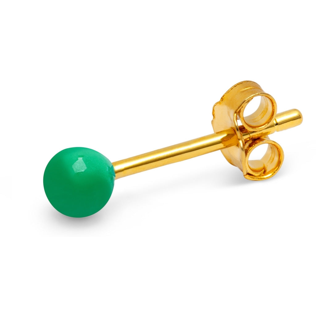 LULU Copenhagen Color Ball boucle d'oreille 1 pièce Ear stud, 1 pcs Light Green