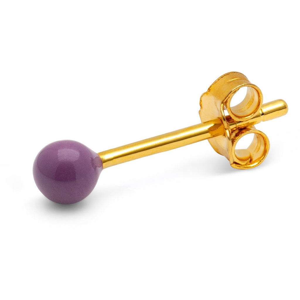 LULU Copenhagen Color Ball boucle d'oreille 1 pièce Ear stud, 1 pcs Purple Harvest