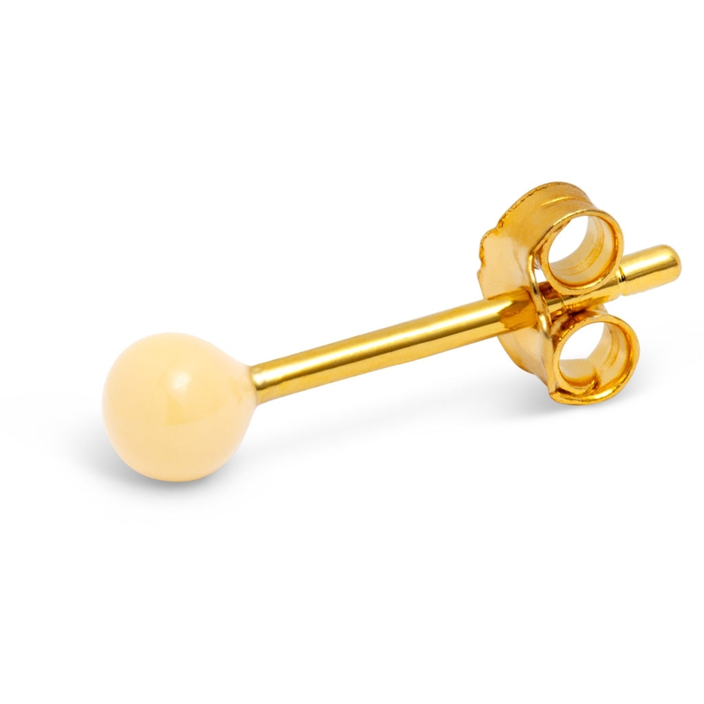 LULU Copenhagen Color Ball boucle d'oreille 1 pièce Ear stud, 1 pcs Soft Yellow