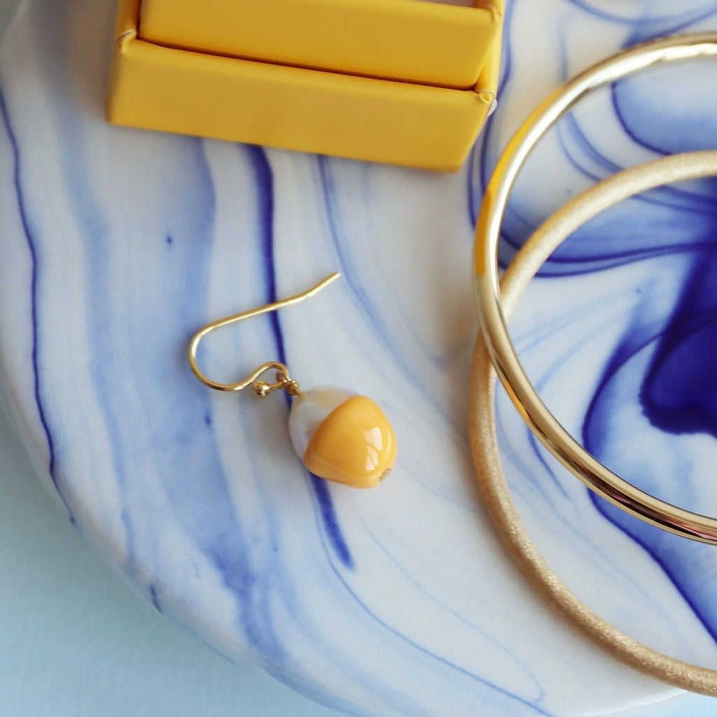 LULU Copenhagen Color Bangle brossé Bracelets Gold Plated