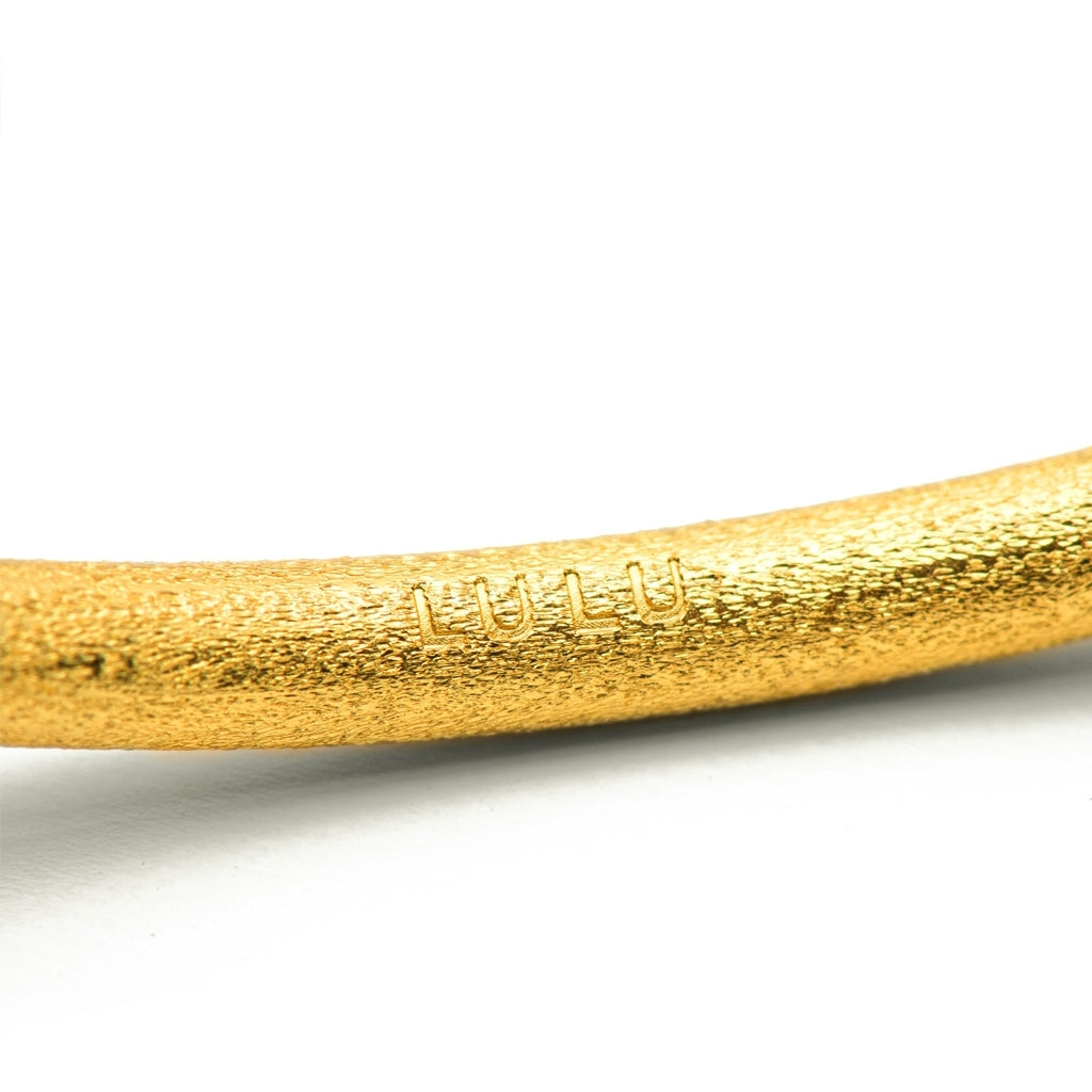 LULU Copenhagen Color Bangle brossé Bracelets Gold Plated