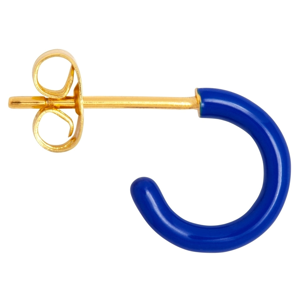 LULU Copenhagen Color Hoop 1 pcs - Box Ear stud, 1 pcs Dazzling Blue