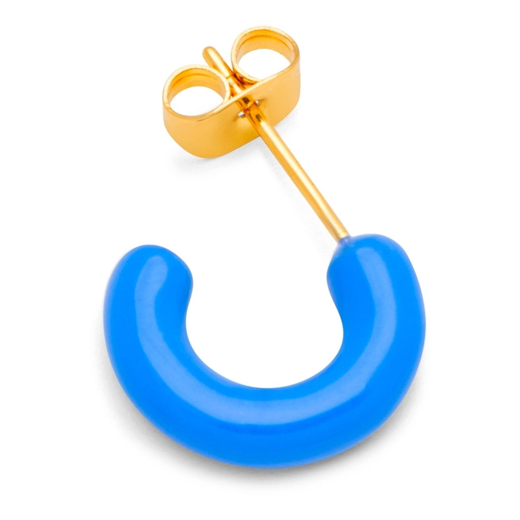 LULU Copenhagen Color Hoops Chunky Paire Hoops Blue