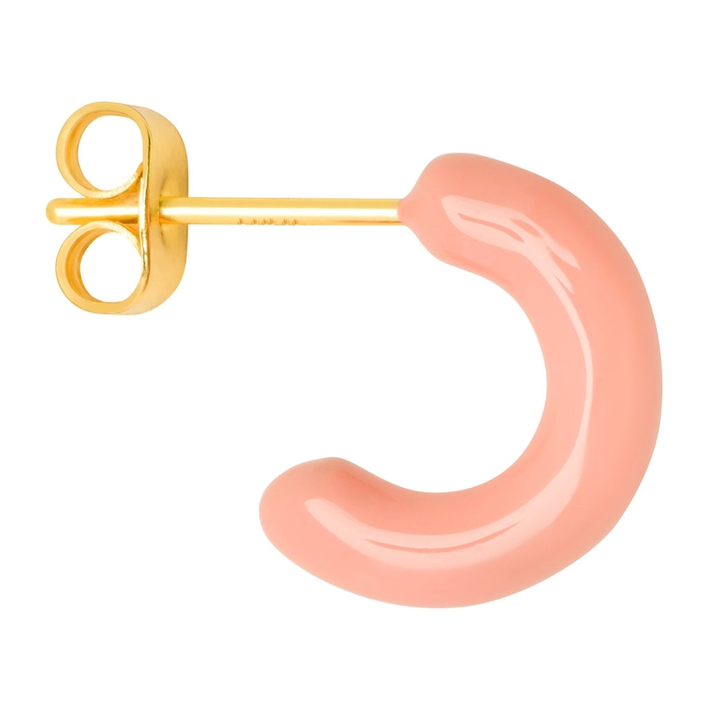 LULU Copenhagen Color Hoops Chunky Paire Hoops Burnt Coral