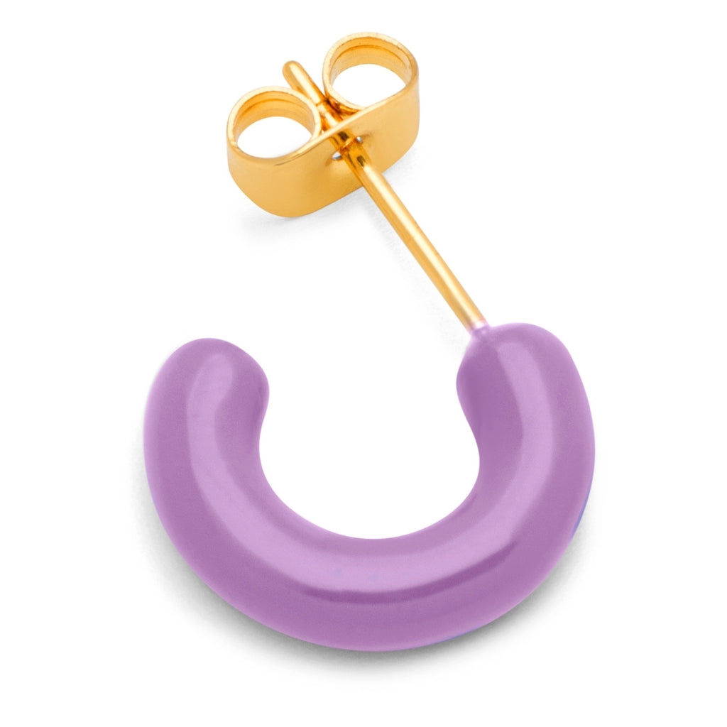 LULU Copenhagen Color Hoops Chunky Paire Hoops Purple