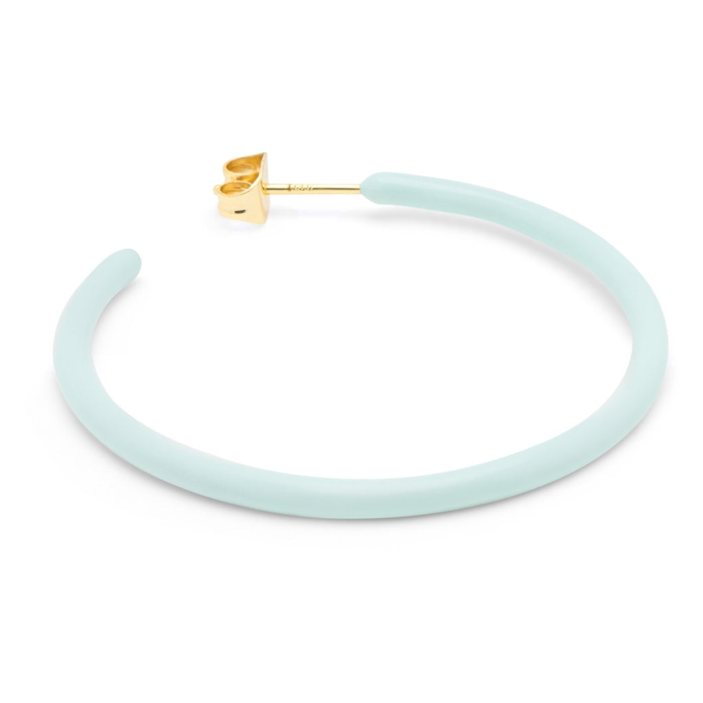 LULU Copenhagen Color Hoops Large Paire Hoops Mint