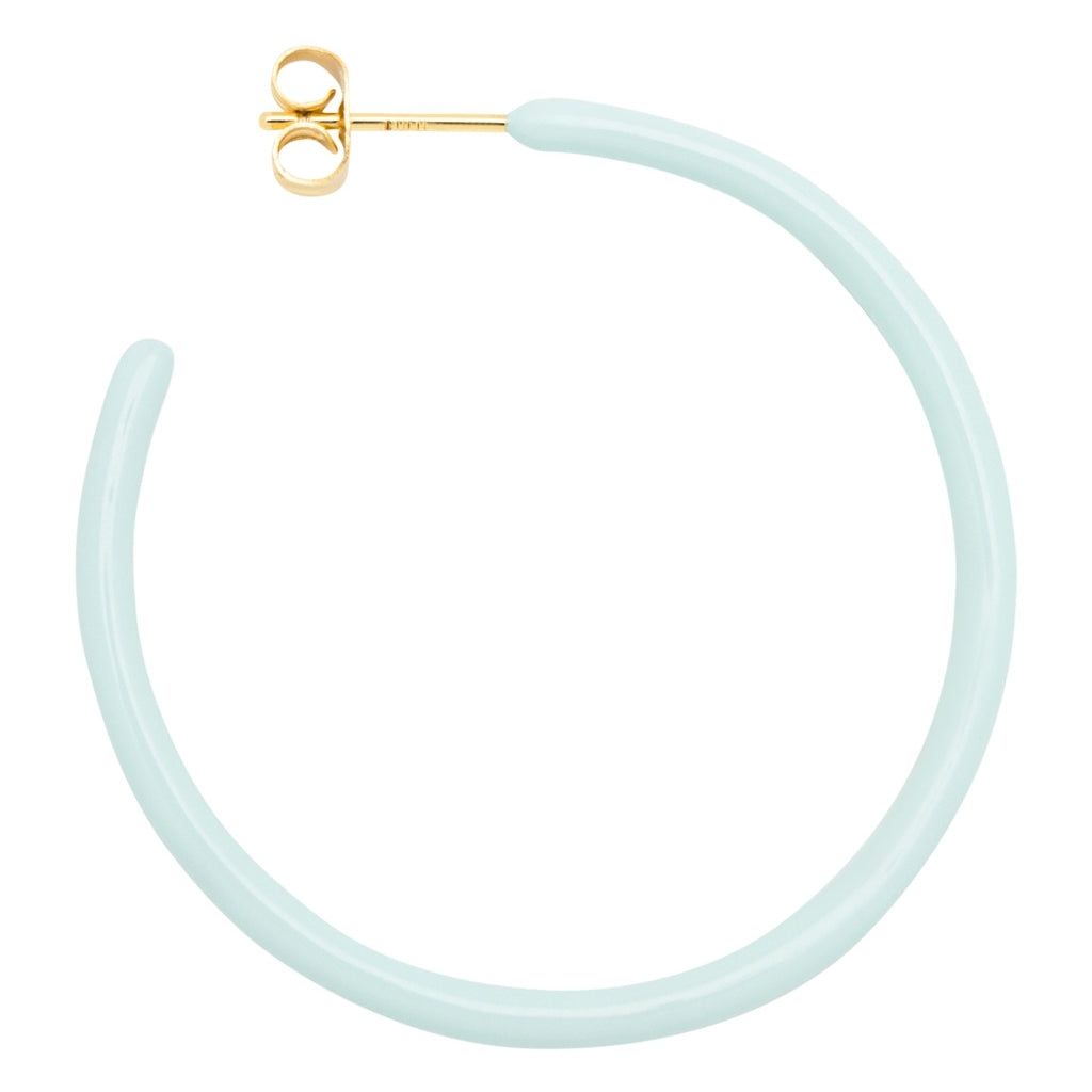LULU Copenhagen Color Hoops Large Paire Hoops Mint