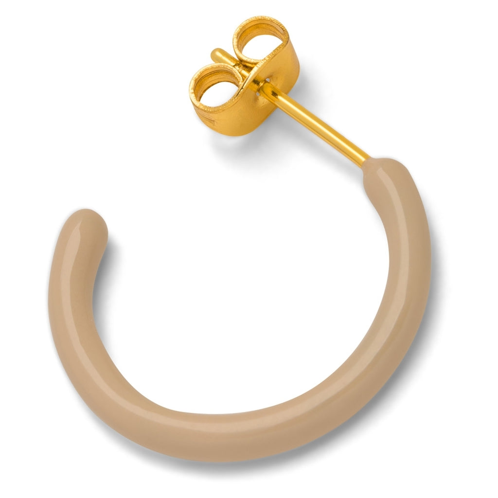 LULU Copenhagen Color Hoops Medium paires Hoops Buttercream