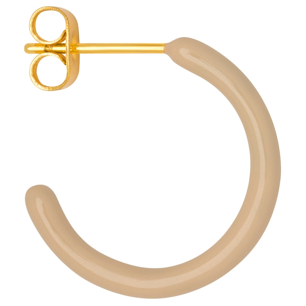LULU Copenhagen Color Hoops Medium paires Hoops Buttercream