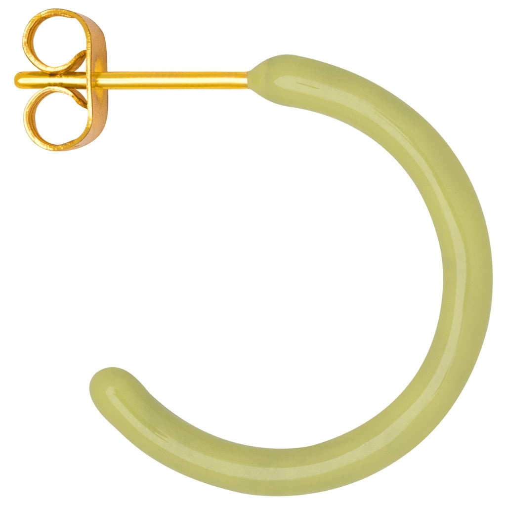 LULU Copenhagen Color Hoops Medium paires Hoops Lime