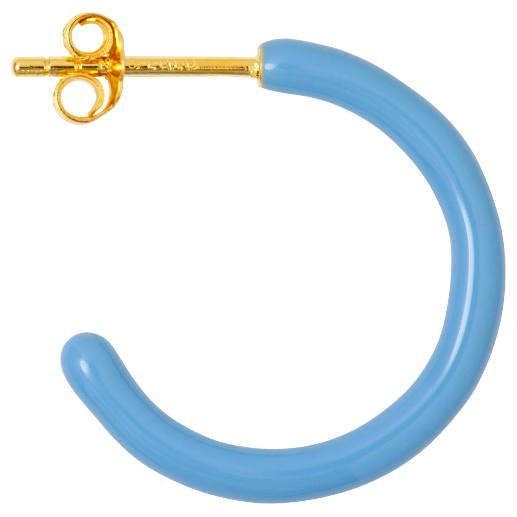 LULU Copenhagen Color Hoops Medium paires Hoops Light Blue