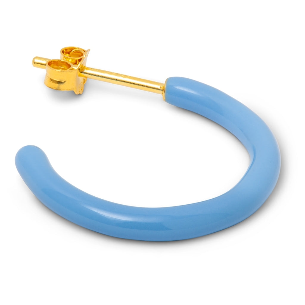 LULU Copenhagen Color Hoops Medium paires Hoops Light Blue