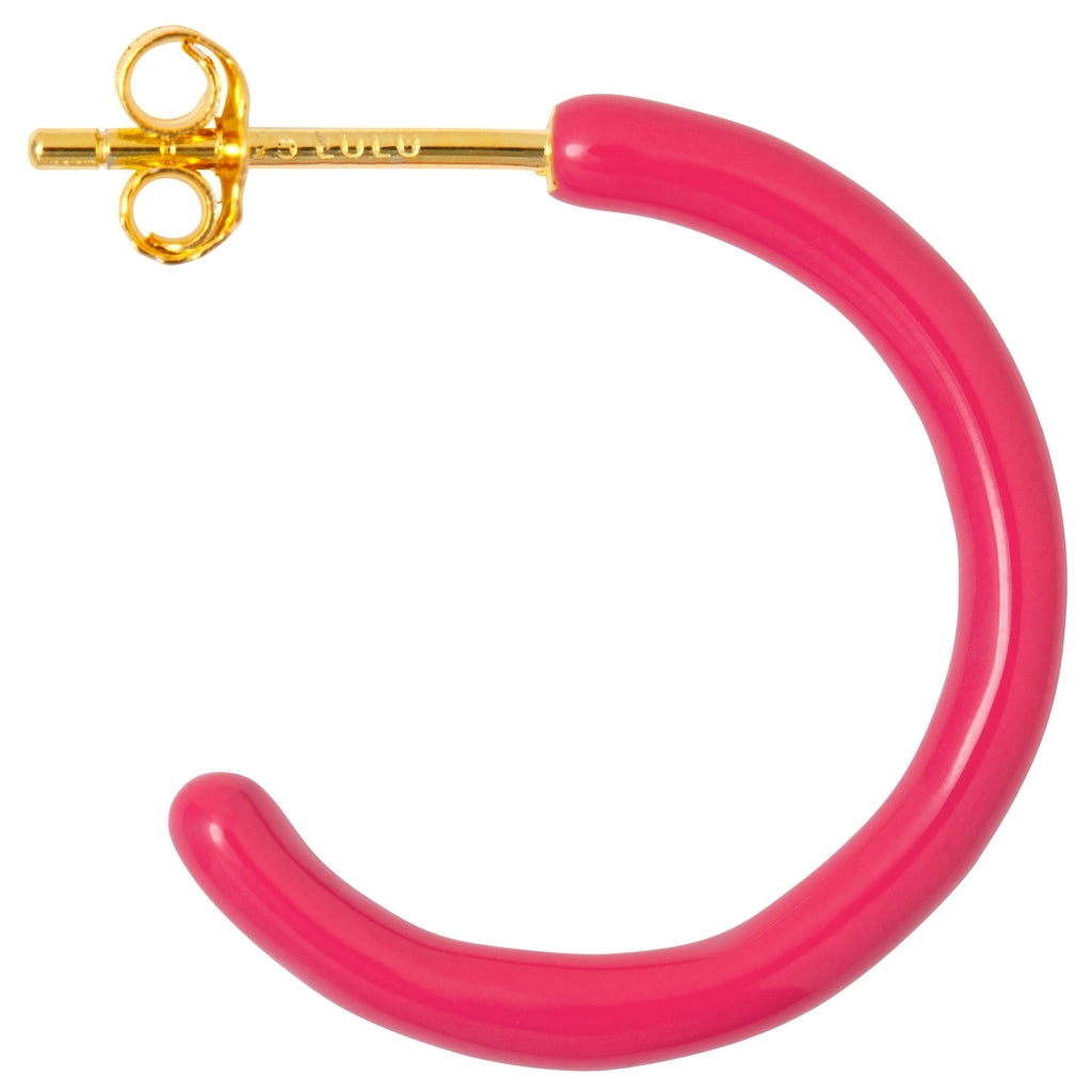 LULU Copenhagen Color Hoops Medium paires Hoops Pink