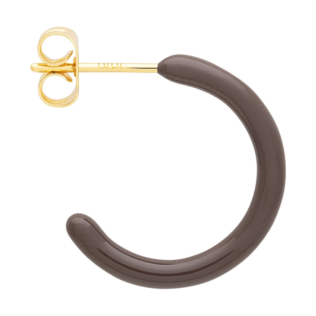 LULU Copenhagen Color Hoops Medium paires Hoops Cocoa Powder