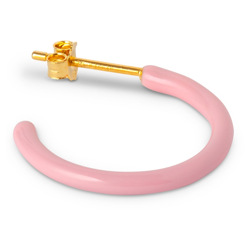 LULU Copenhagen Color Hoops Medium paires Hoops Light pink