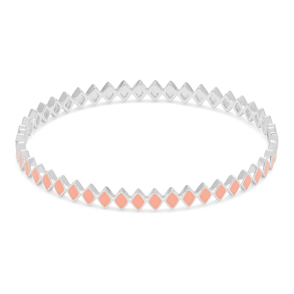 LULU Copenhagen Confetti Bangle - Plaqué argent Bracelets Burnt Coral