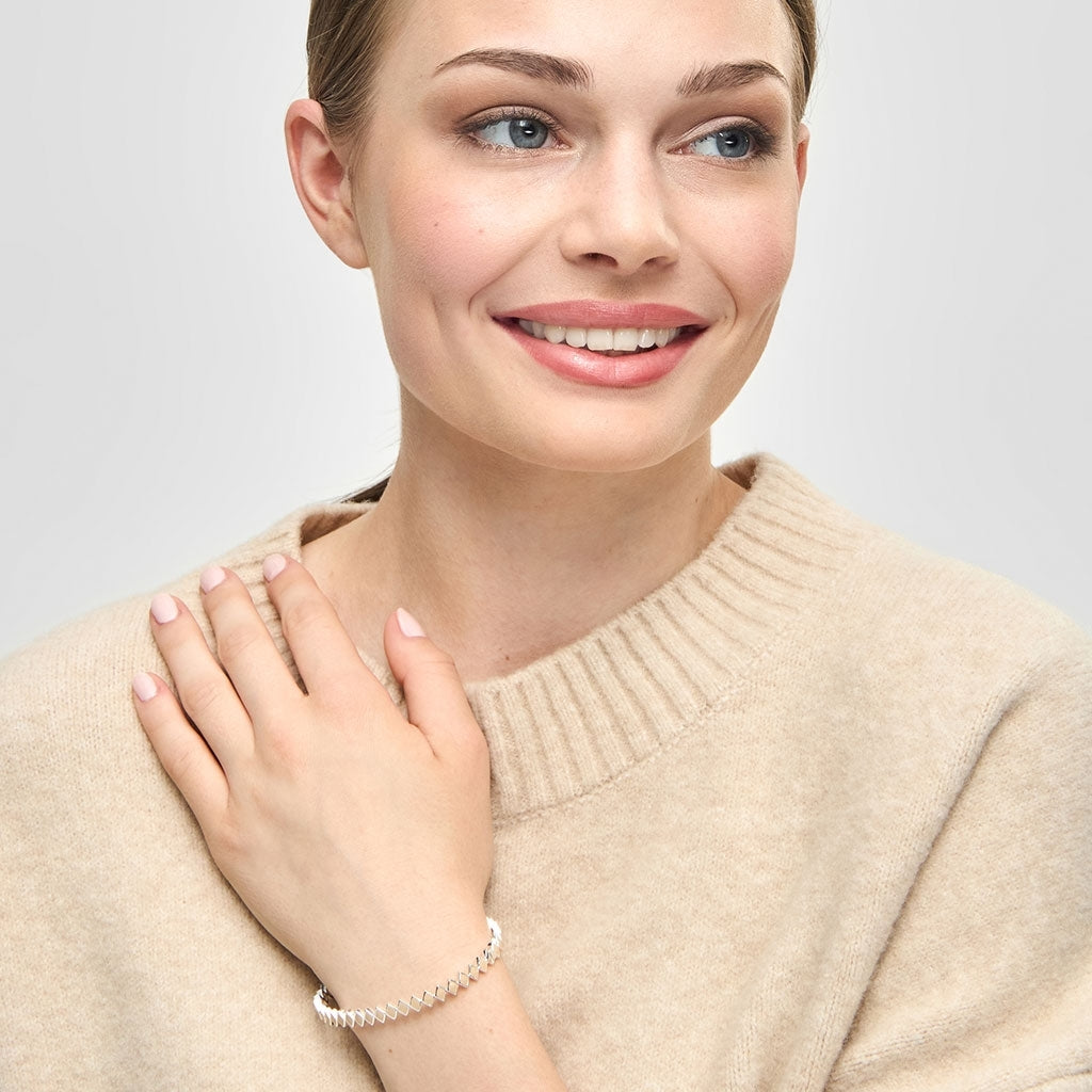 LULU Copenhagen Confetti Bangle - Plaqué argent Bracelets Buttercream