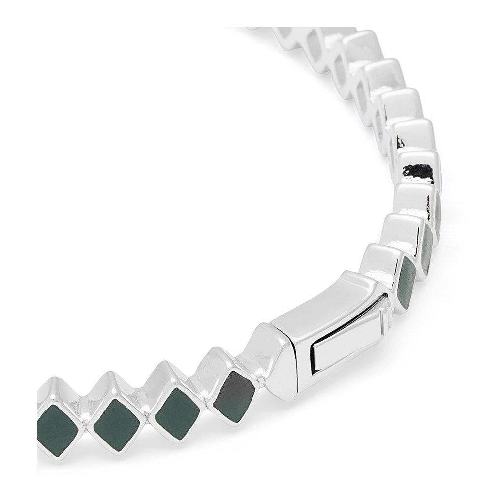 LULU Copenhagen Confetti Bangle - Plaqué argent Bracelets North Sea Green