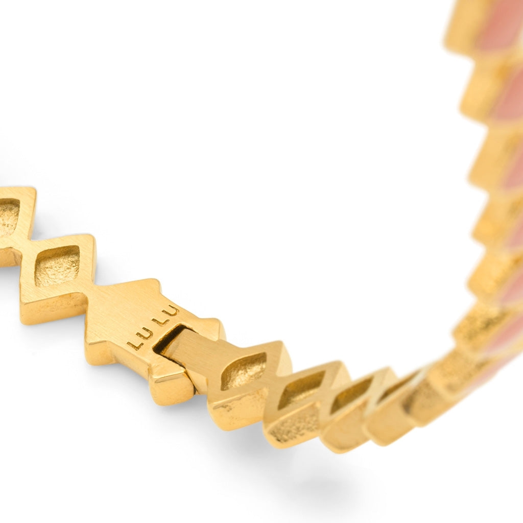 LULU Copenhagen Confetti Bangle - Plaque or Bracelets Burnt Coral