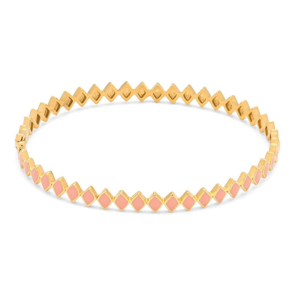 LULU Copenhagen Confetti Bangle - Plaque or Bracelets Burnt Coral