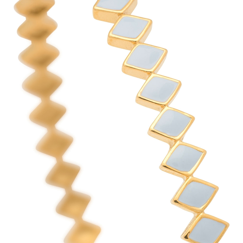 LULU Copenhagen Confetti Bangle - Plaque or Bracelets Skyride Blue