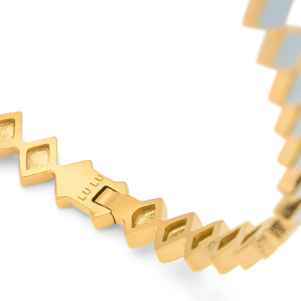 LULU Copenhagen Confetti Bangle - Plaque or Bracelets Skyride Blue