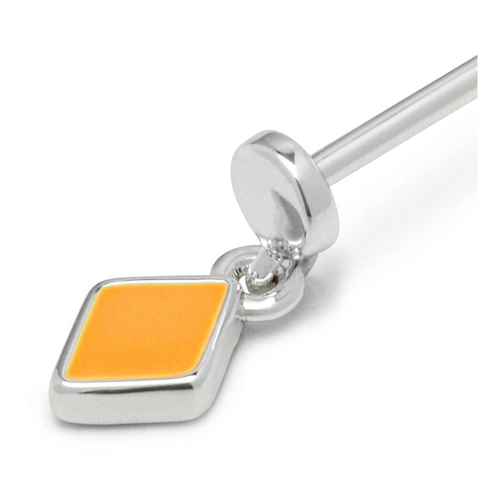 LULU Copenhagen Confetti Dangling boucle d'oreille 1 pièce plaqué argent Ear stud, 1 pcs Marigold