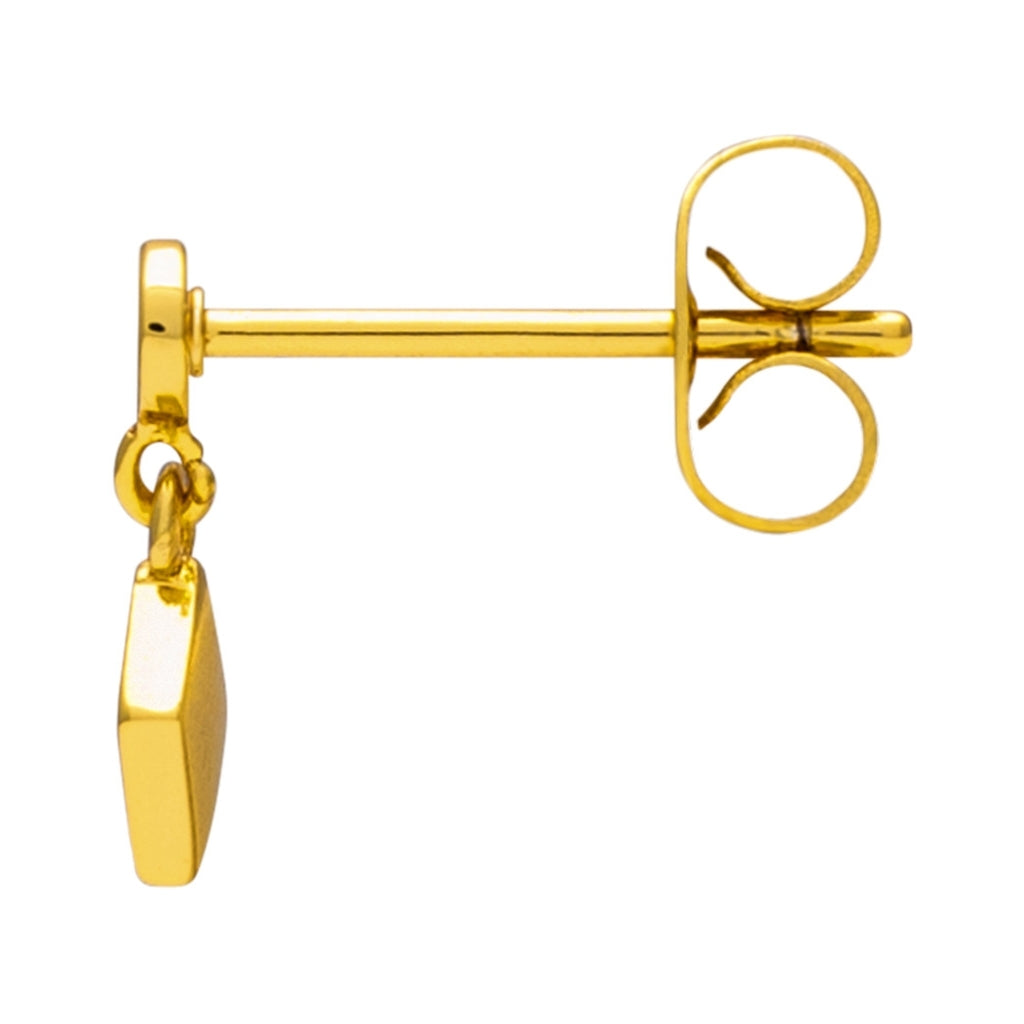 LULU Copenhagen Confetti Dangling boucle d'oreille 1 pièce plaqué or Ear stud, 1 pcs Burnt Coral