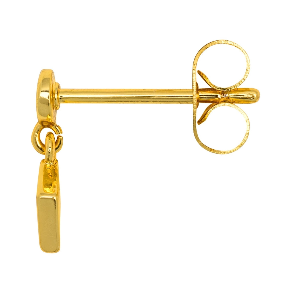 LULU Copenhagen Confetti Dangling boucle d'oreille 1 pièce plaqué or Ear stud, 1 pcs Marigold