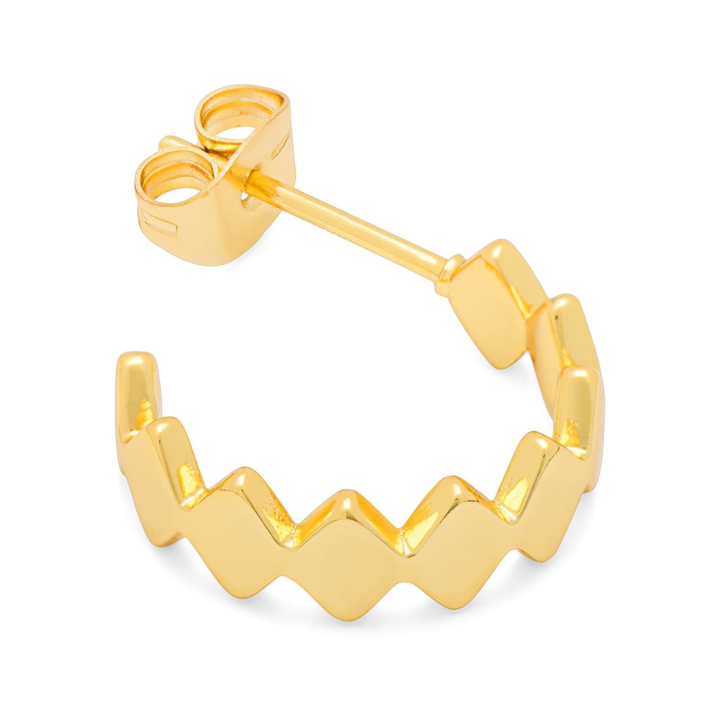 LULU Copenhagen Confetti Hoops Pair en argent plaqué or Hoops Gold Plated