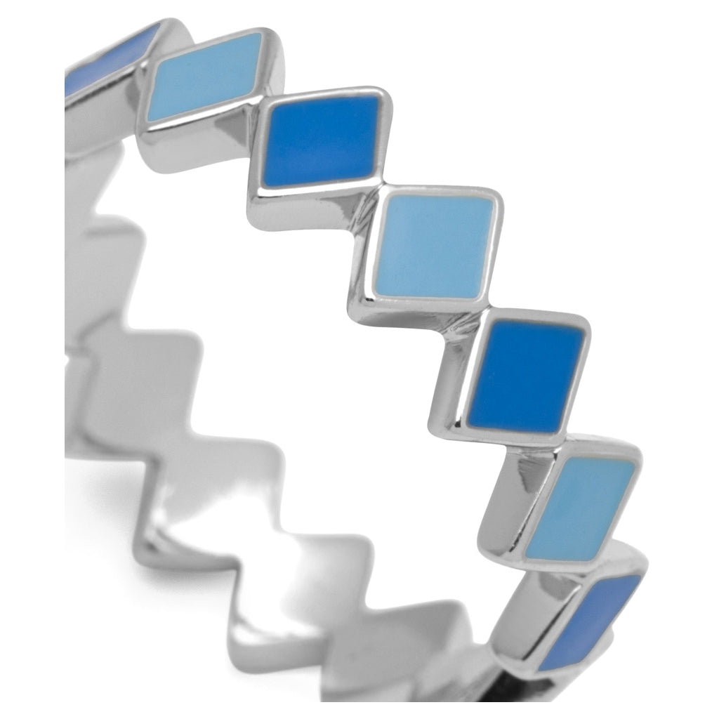 LULU Copenhagen Confetti Ring argent Rings Blue