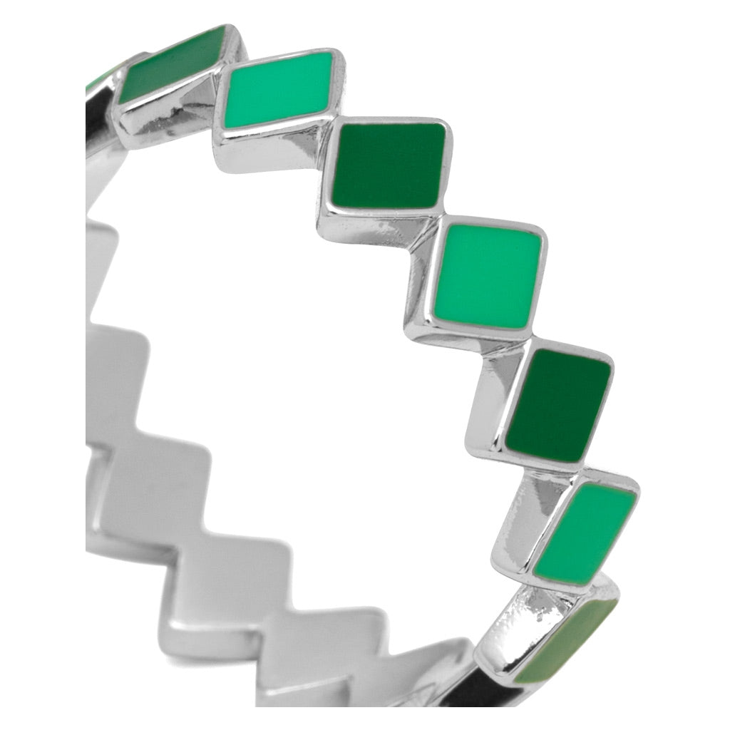 LULU Copenhagen Confetti Ring argent Rings Green