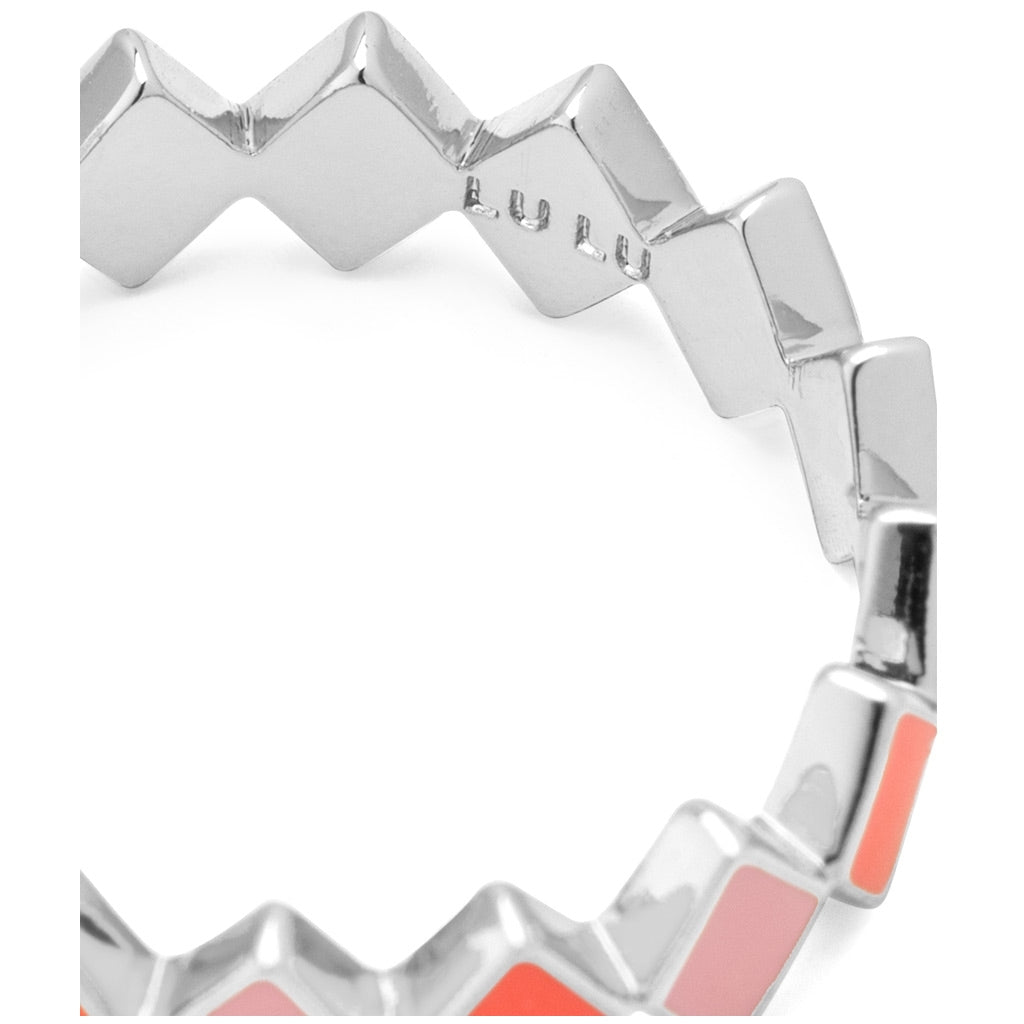 LULU Copenhagen Confetti Ring argent Rings Pink