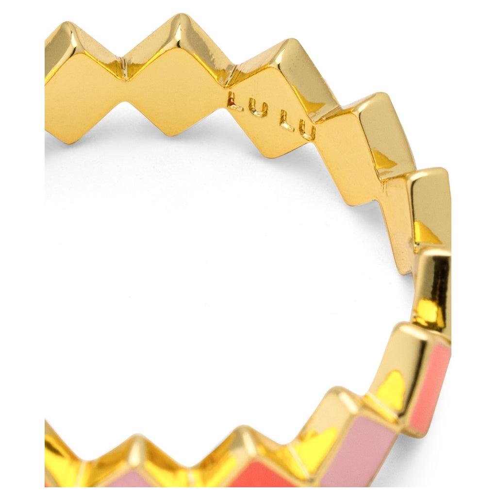 LULU Copenhagen Confetti Ring plaqué or Rings Pink