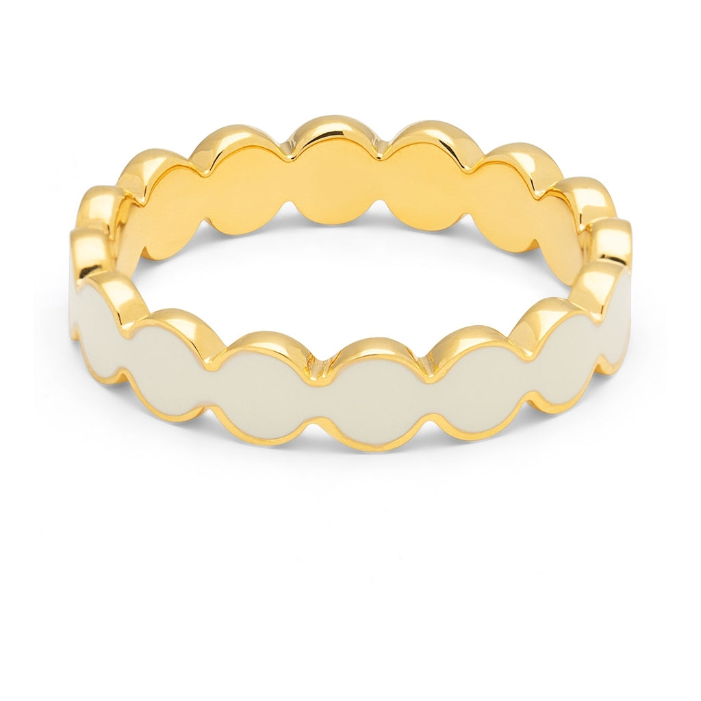 LULU Copenhagen Connected Circles bague Rings Coconut Milk