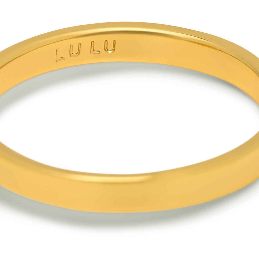 LULU Copenhagen Diamond Ring Large plaqué or Rings Light Green