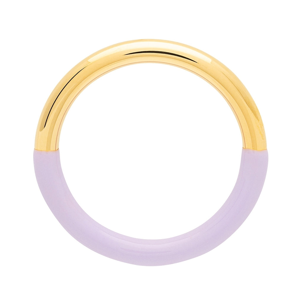 LULU Copenhagen Double Color Ring plaqué or Rings Purple