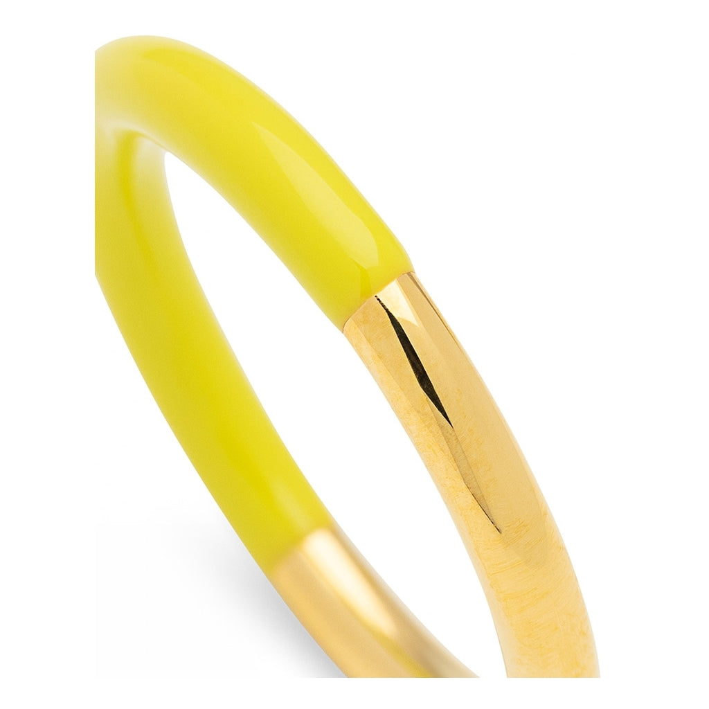 LULU Copenhagen Double Color Ring plaqué or Rings Wild Lime