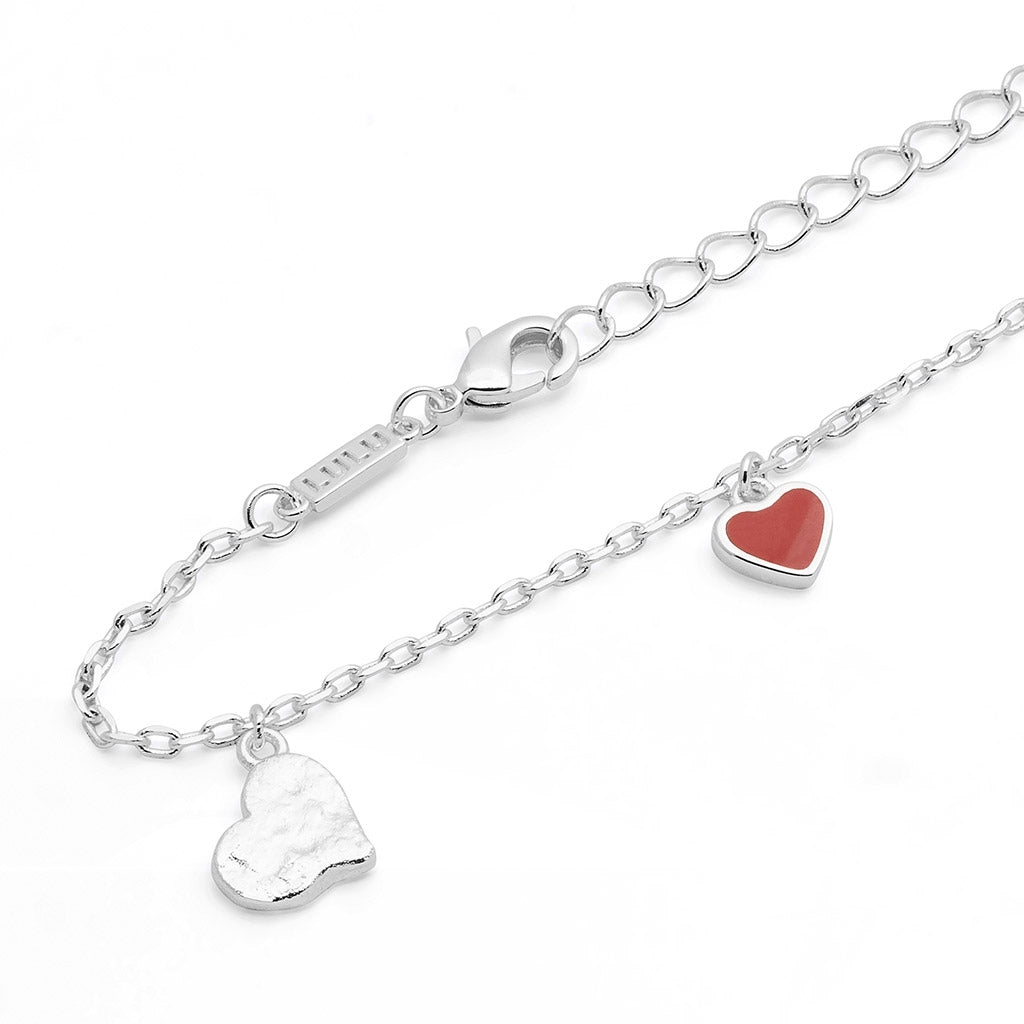LULU Copenhagen Endless Love Bracelet - Plaqué argent Bracelets Passion Red