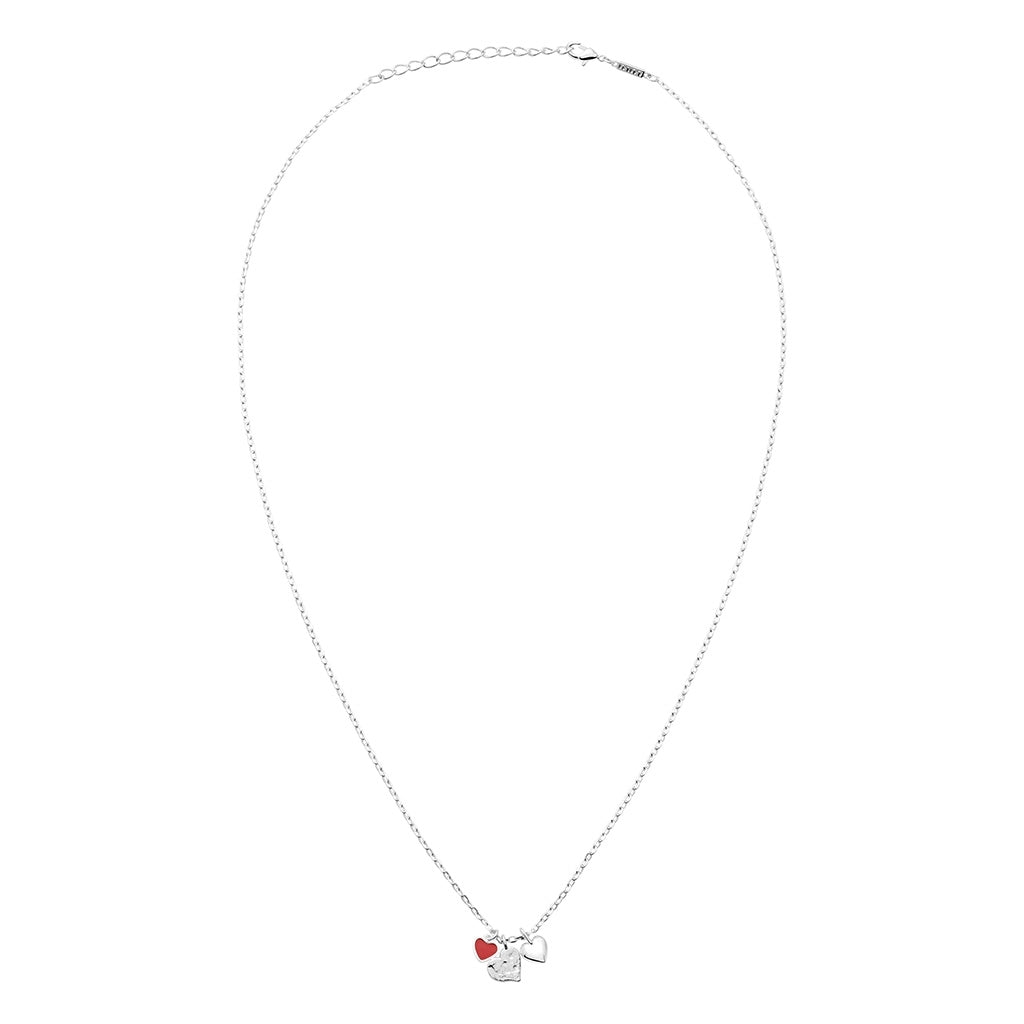 LULU Copenhagen Endless Love Collier - Plaqué argent Necklaces Passion Red