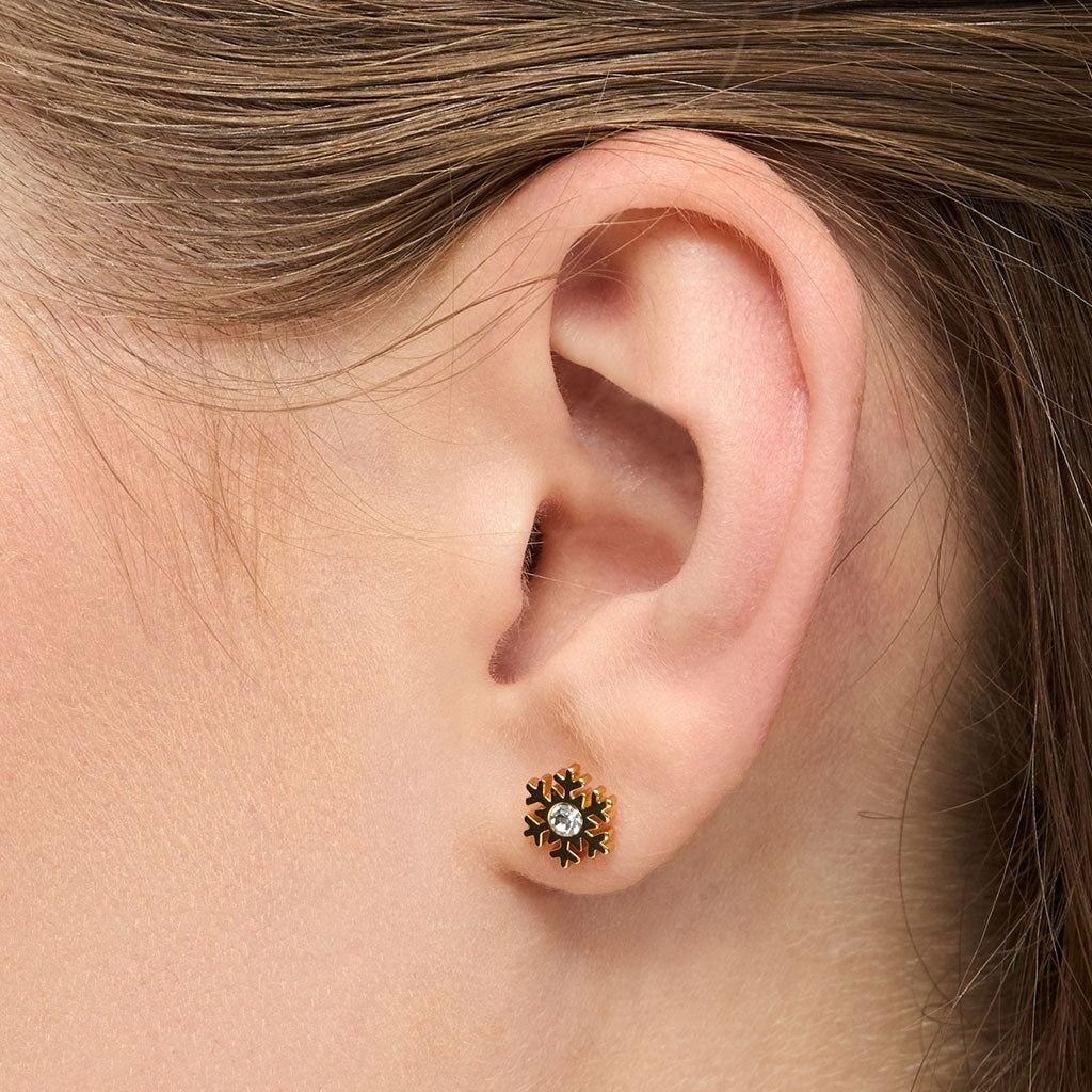 LULU Copenhagen Flake boucle d'oreille 1 pcs Ear stud, 1 pcs Gold Plated