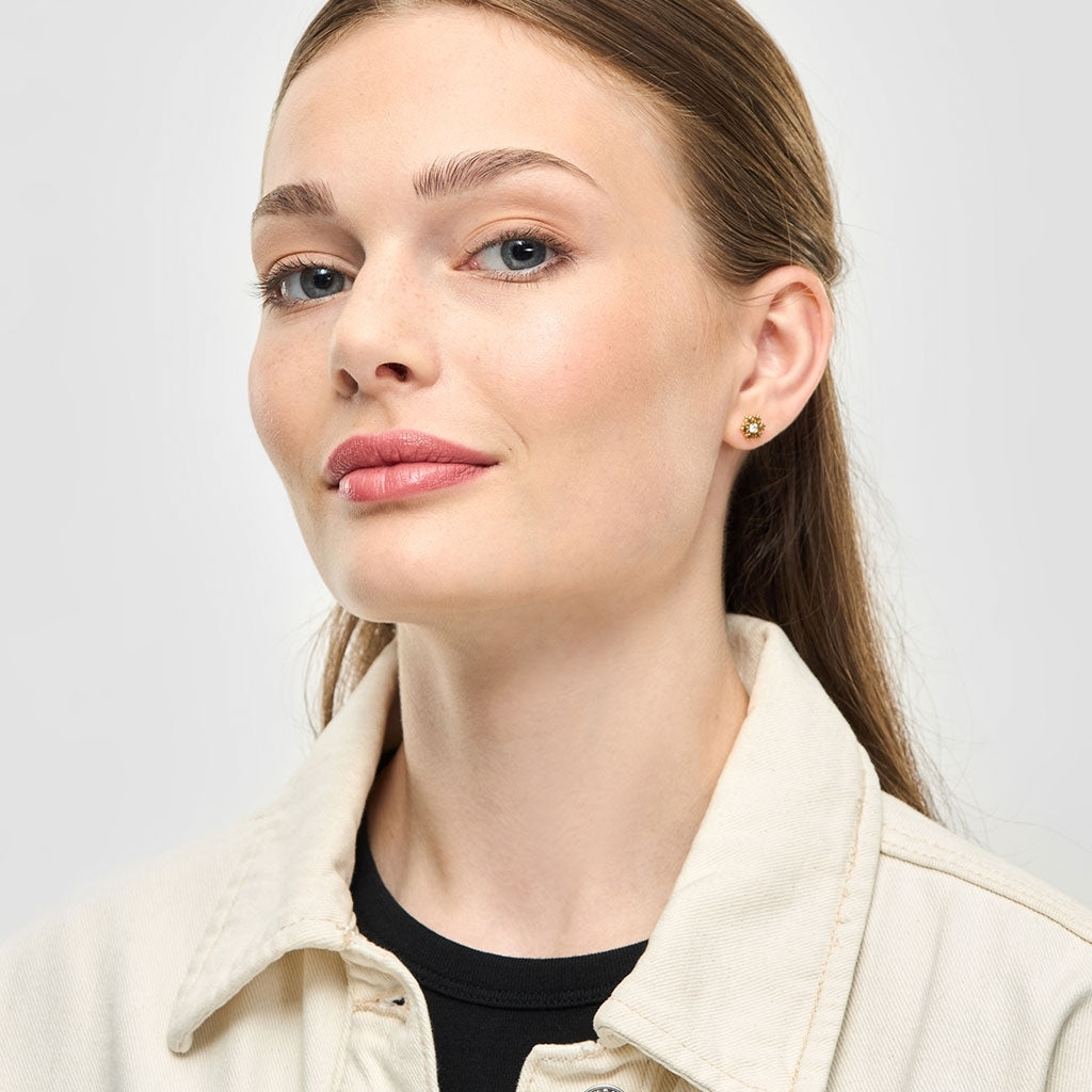 LULU Copenhagen Flake boucle d'oreille 1 pcs Ear stud, 1 pcs Gold Plated