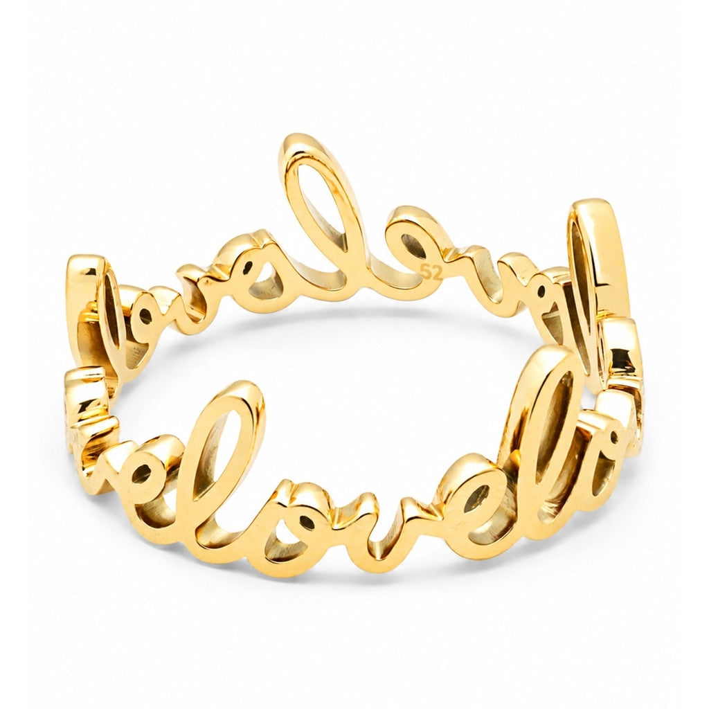 LULU Copenhagen For My Love Anneau Rings Gold Plated