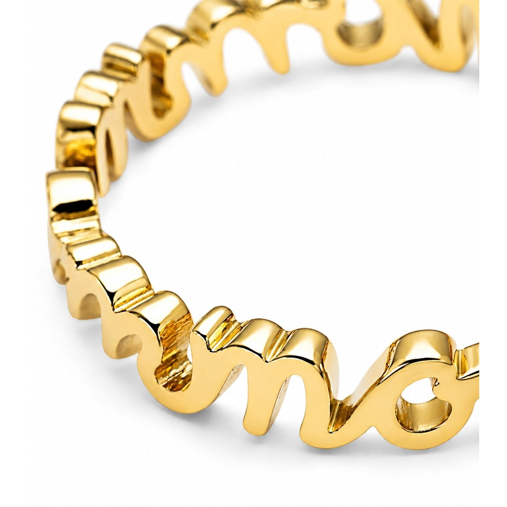 LULU Copenhagen For My Mom Anneau Rings Gold Plated
