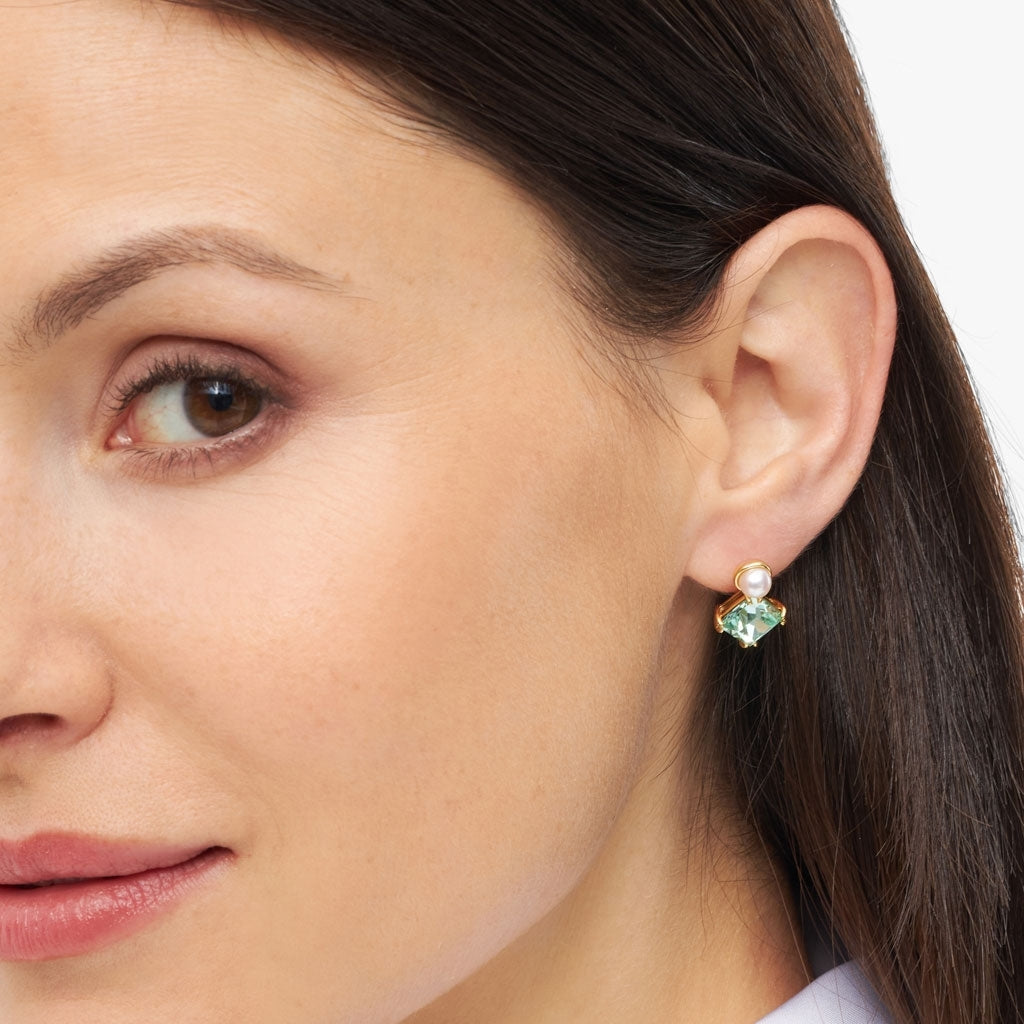 LULU Copenhagen Gala The Square boucle d'oreille 1 pièce Ear stud, 1 pcs Gold Plated