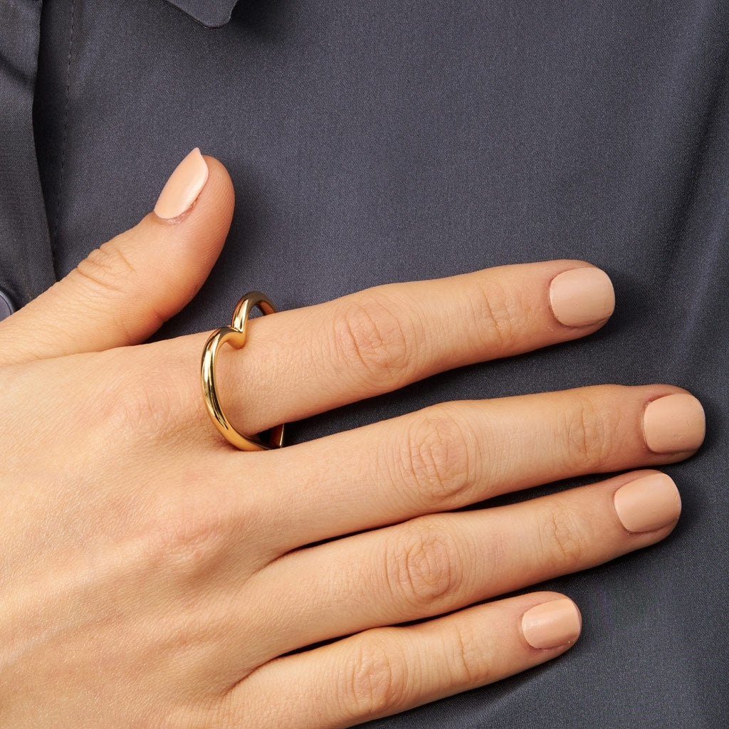 LULU Copenhagen Heart Ring plaqué or Rings Gold Plated