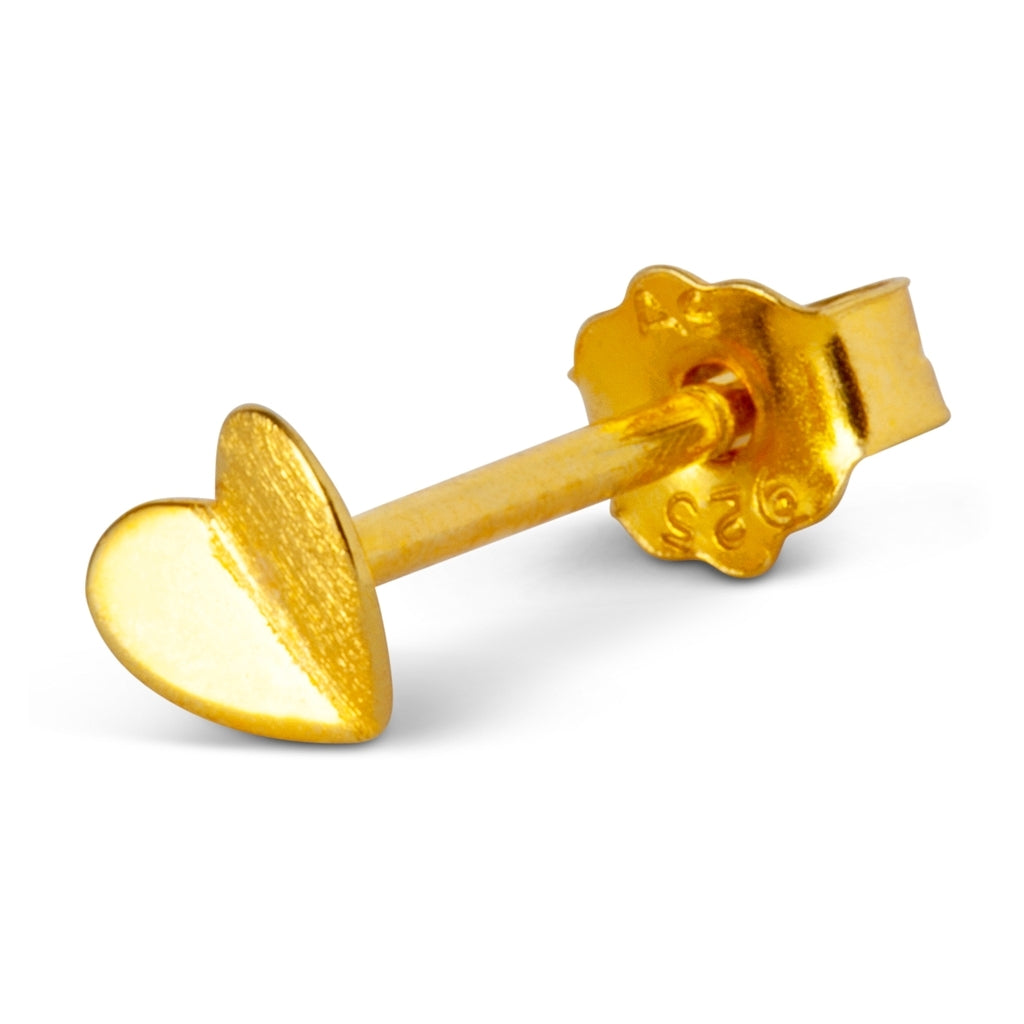 LULU Copenhagen Heart Wings boucle d'oreille 1 pièce Ear stud, 1 pcs Gold Plated