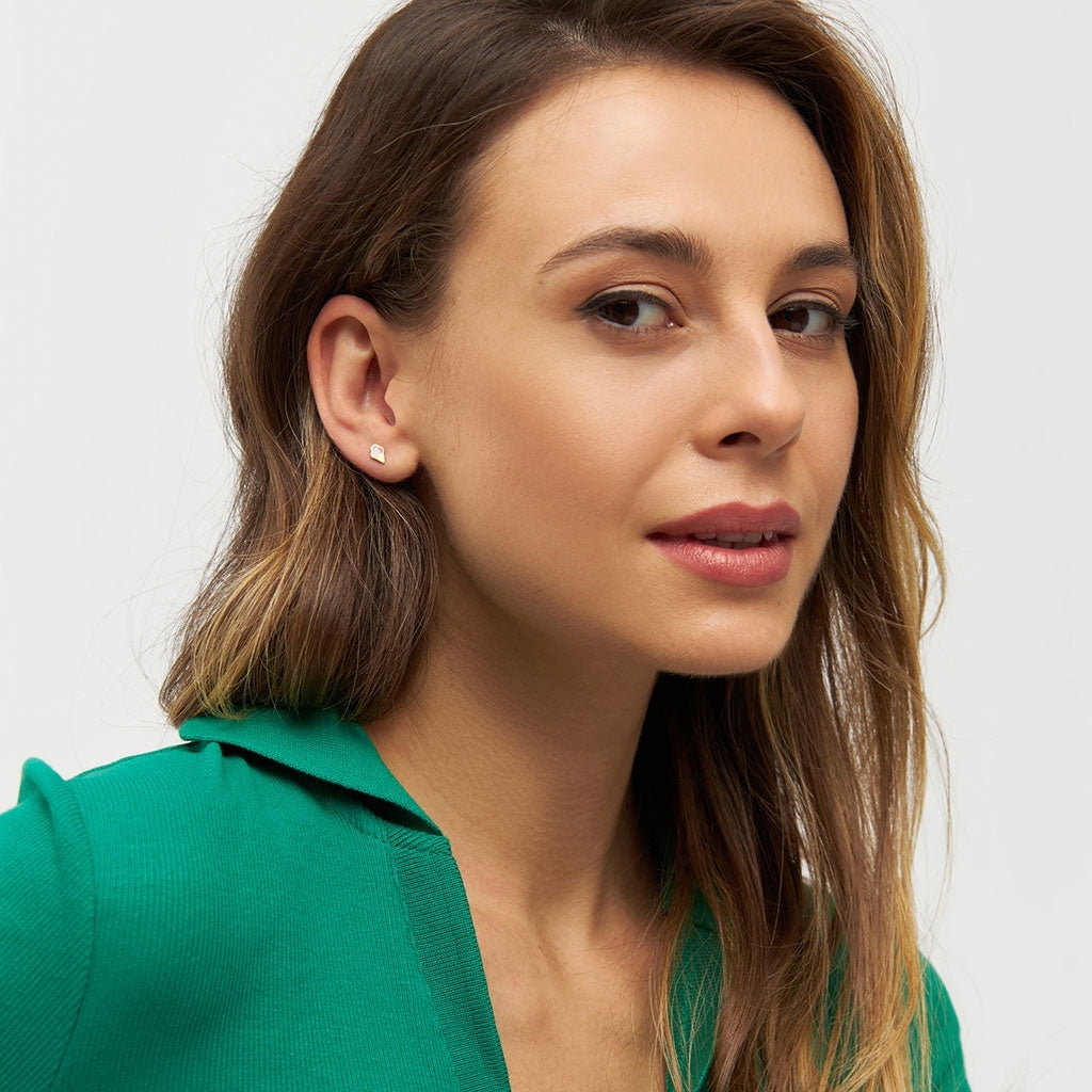 LULU Copenhagen Ice cone boucle d'oreille 1 pièce Ear stud, 1 pcs Gold Plated