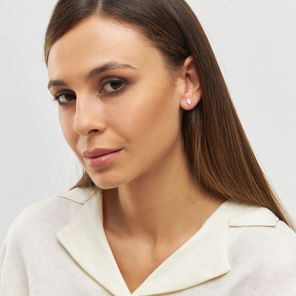 LULU Copenhagen Ice cone boucle d'oreille 1 pièce Ear stud, 1 pcs Silver Plated