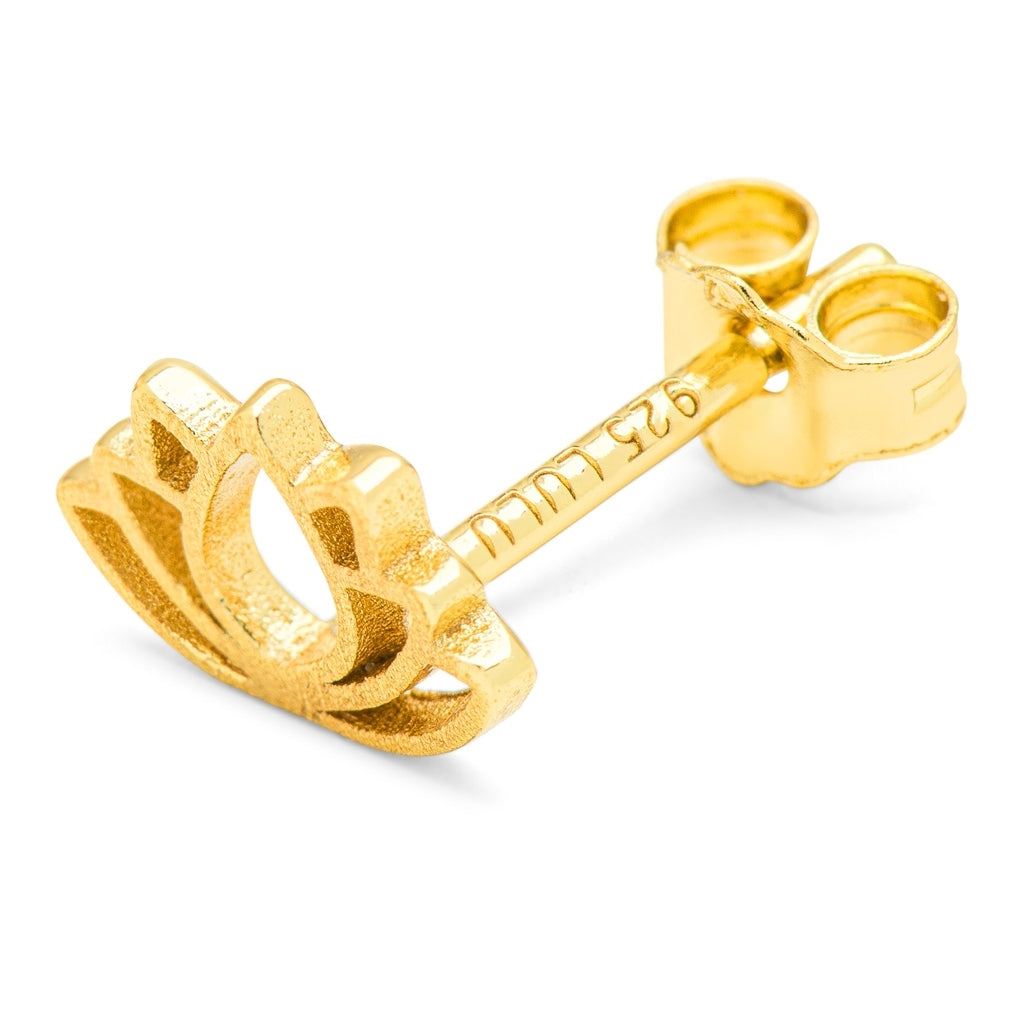 LULU Copenhagen Lotus boucle d'oreille 1 pièce Ear stud, 1 pcs Gold Plated